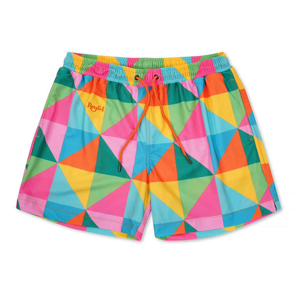 Rey&I Garcia patterned men’s swim shorts