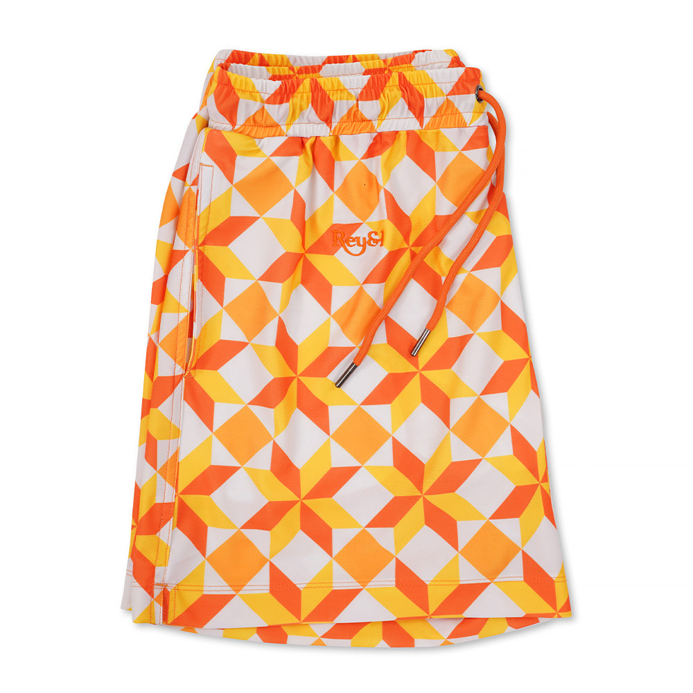 Rey&I Citrus bright men’s swim shorts