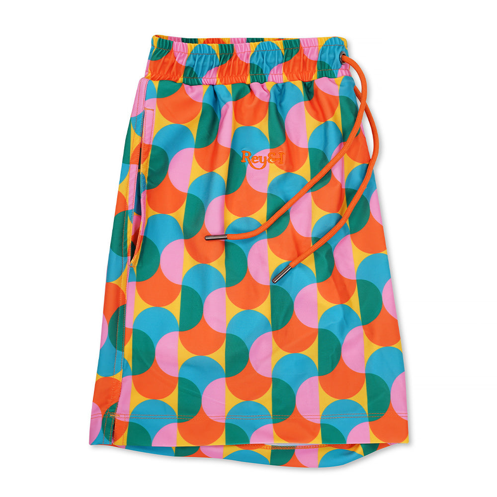 Rey&I Pablo bold print men’s swim shorts