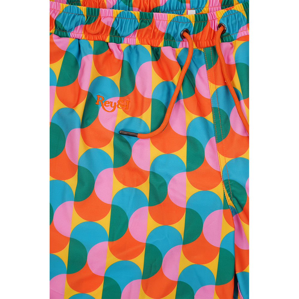 Rey&I Pablo bold print men’s swim shorts