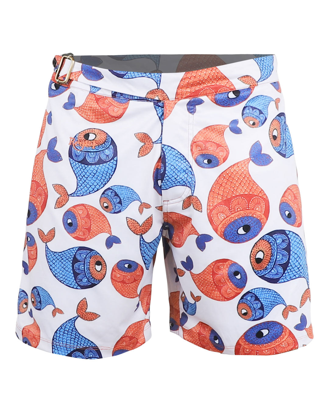 Rey&I Matsya ocean motif men’s swim shorts