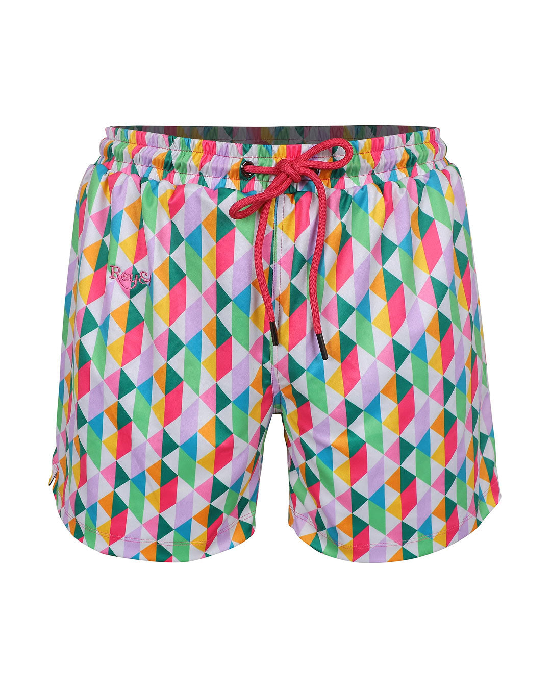 Rey&I Mosaic geometric men’s swim shorts