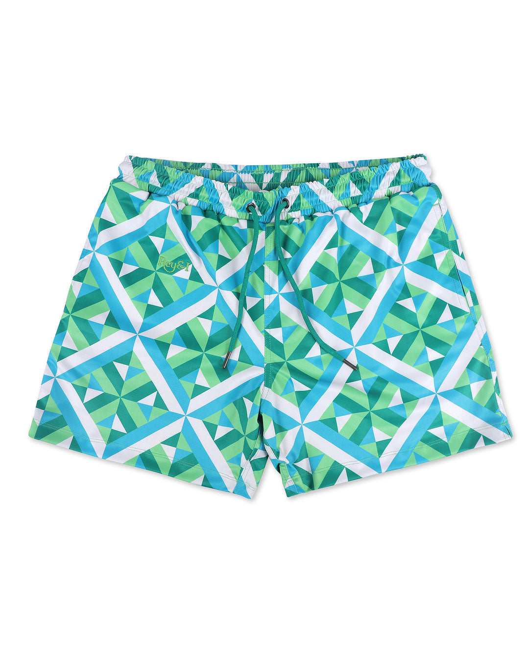 Rey&I Jade green men’s swim shorts