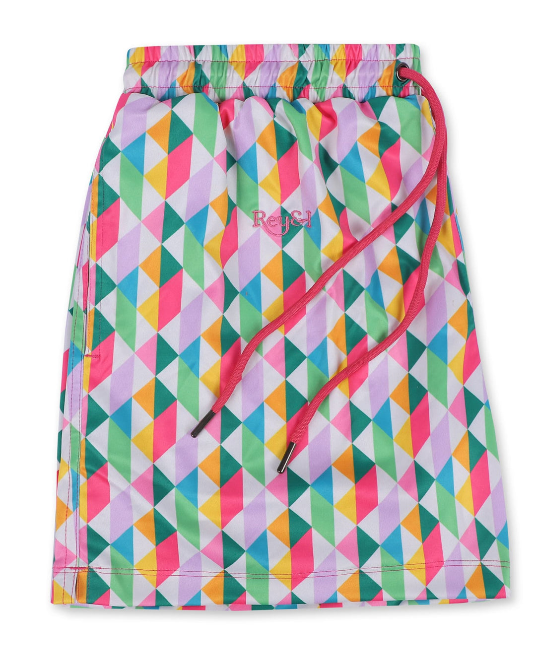 Rey&I Mosaic geometric men’s swim shorts