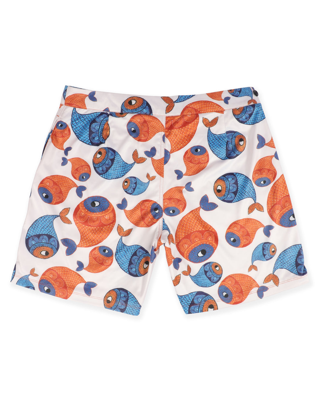 Rey&I Matsya ocean motif men’s swim shorts