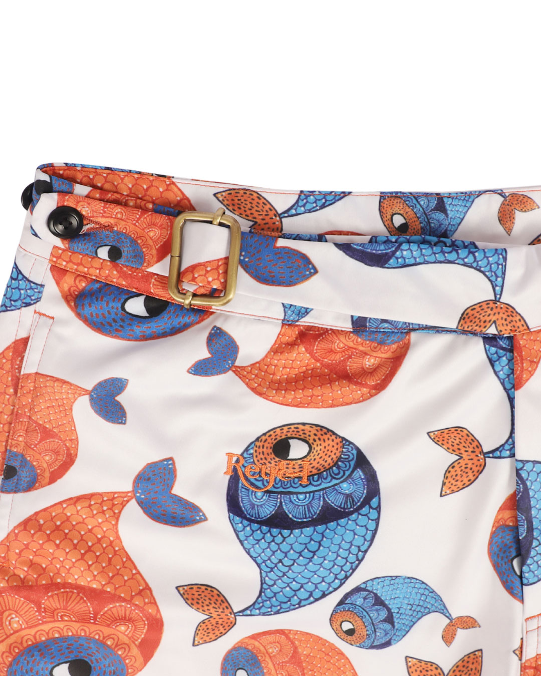 Rey&I Matsya ocean motif men’s swim shorts