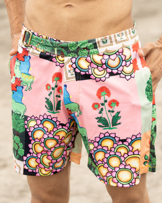 Rey&I Picholi art-inspired men’s swim shorts