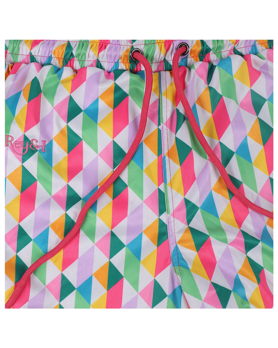 Rey&I Mosaic geometric men’s swim shorts