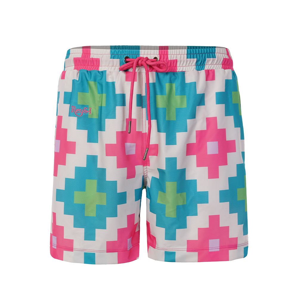 Rey&I Pixie vibrant men’s swim shorts