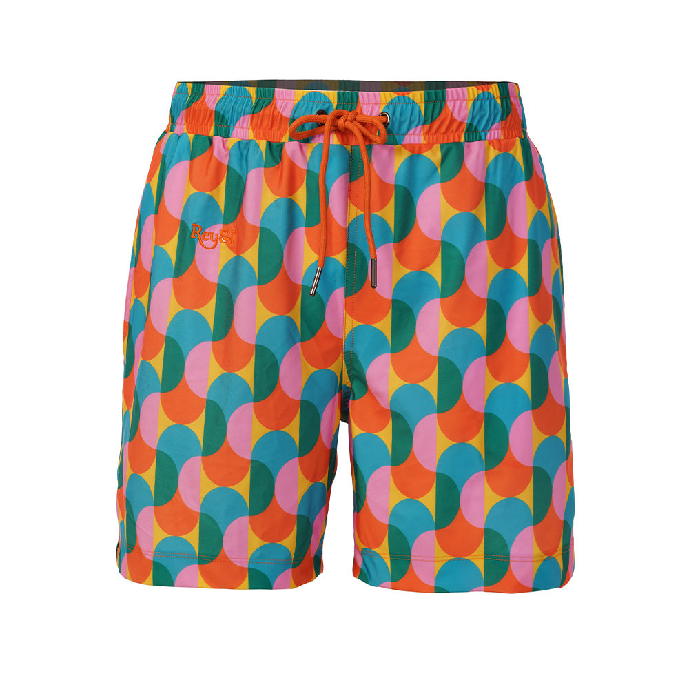 Rey&I Pablo bold print men’s swim shorts