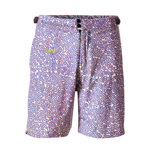 Rey&I Vino red designer men’s swim shorts