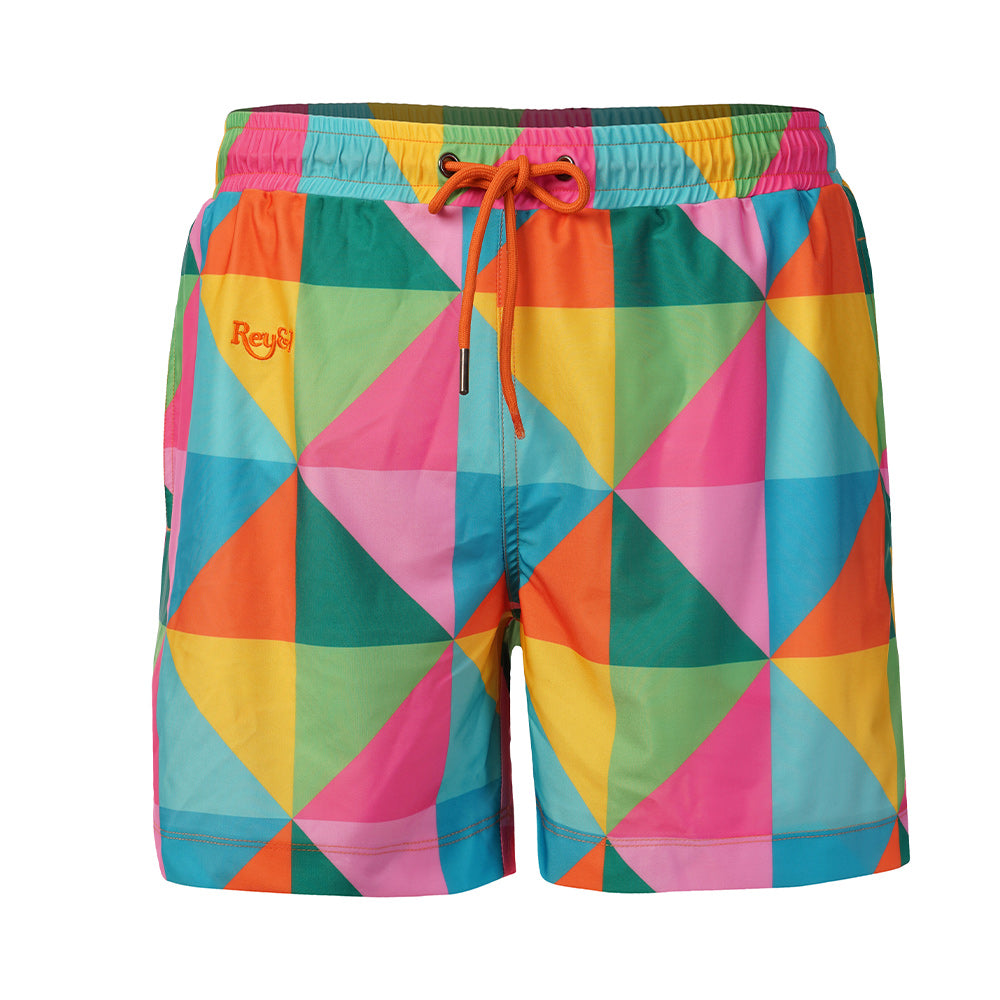 Rey&I Garcia patterned men’s swim shorts