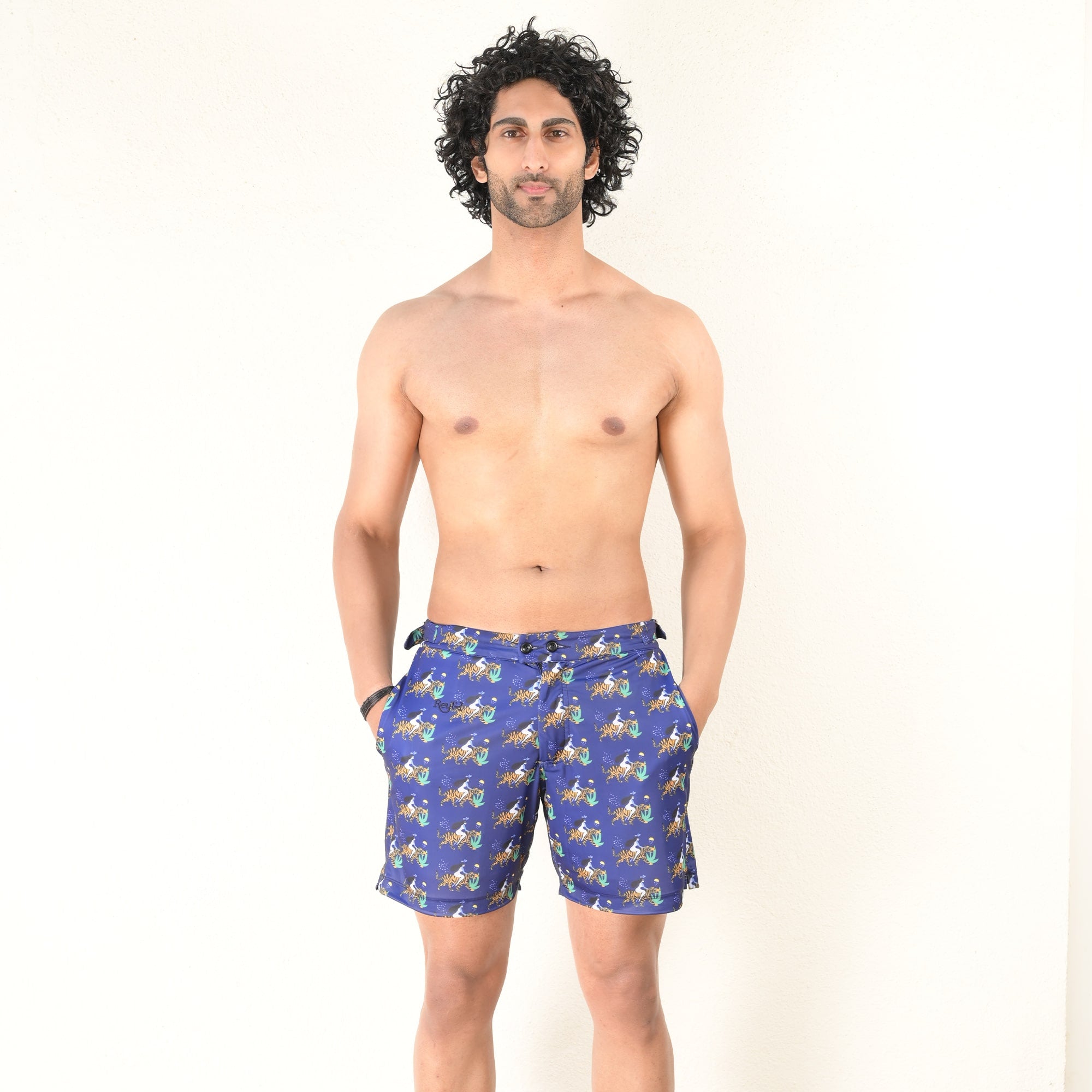 Rey&I Maya luxury men’s swim shorts