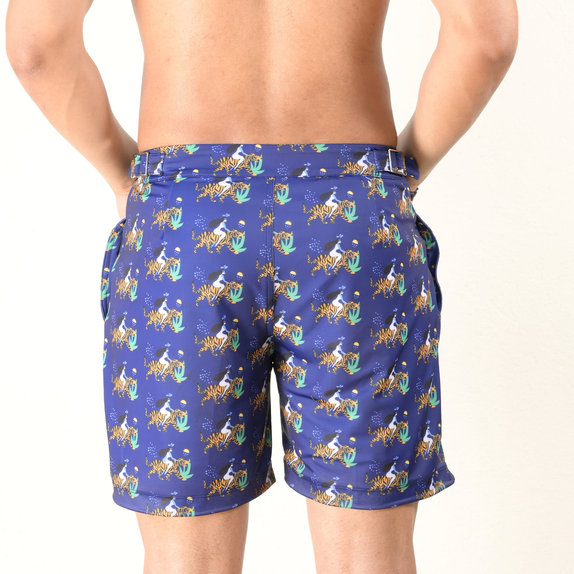 Rey&I Maya luxury men’s swim shorts