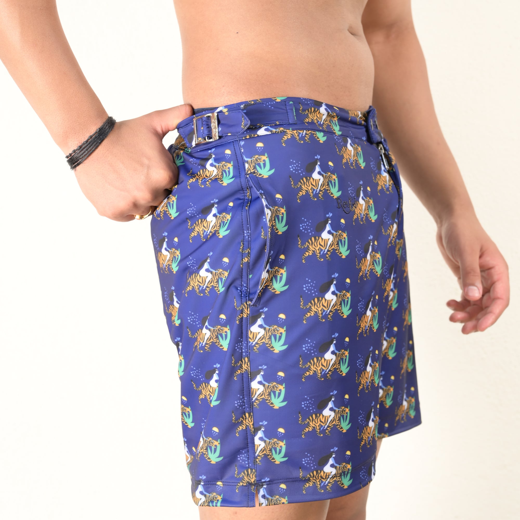 Rey&I Maya luxury men’s swim shorts