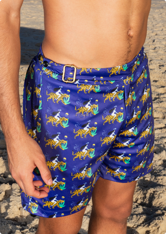 Rey&I Maya luxury men’s swim shorts