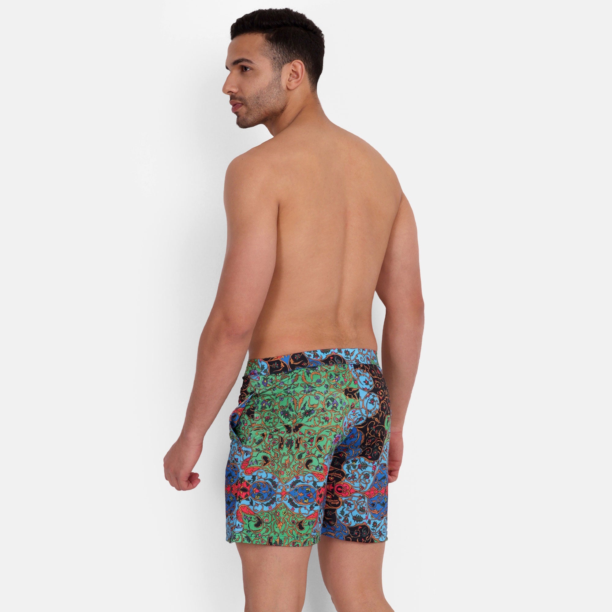 Rey&I Marrakesh patterned men’s swim shorts