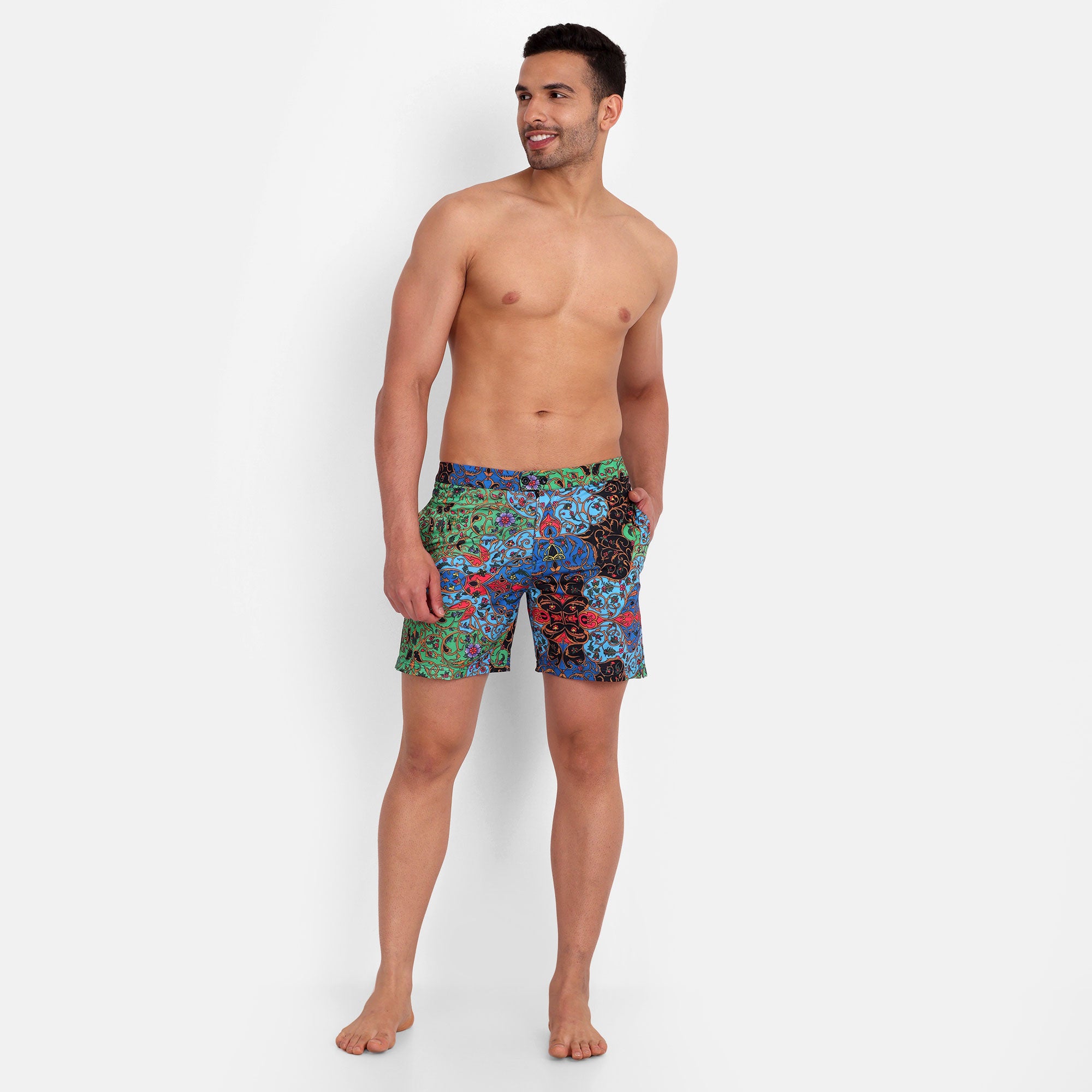 Rey&I Marrakesh patterned men’s swim shorts