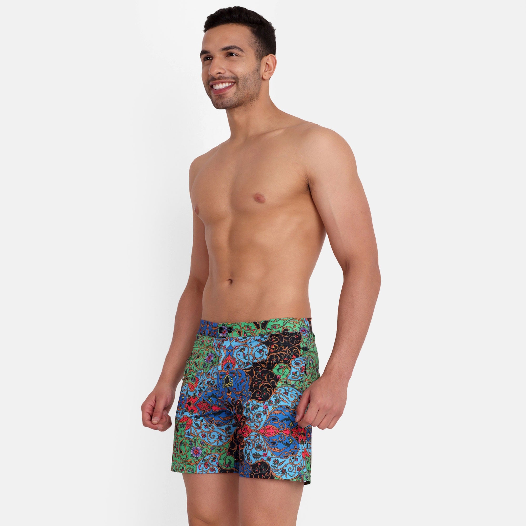 Rey&I Marrakesh patterned men’s swim shorts